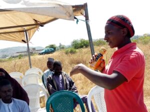 Comments from a female farmer at the occasion 